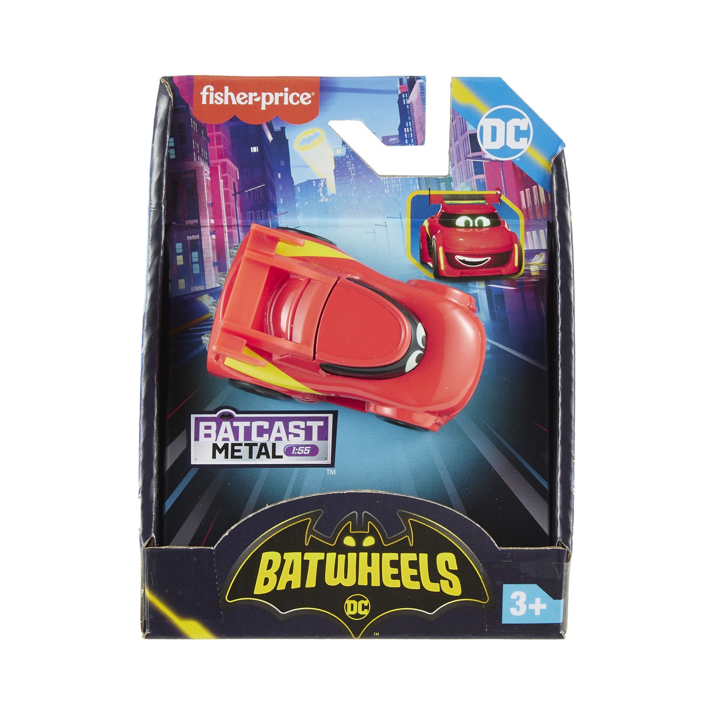 Jucării și jocuri - FISHER PRICE BATWHEELS MASINUTA METALICA MASINA DE CURSE REDBIRD 1:55