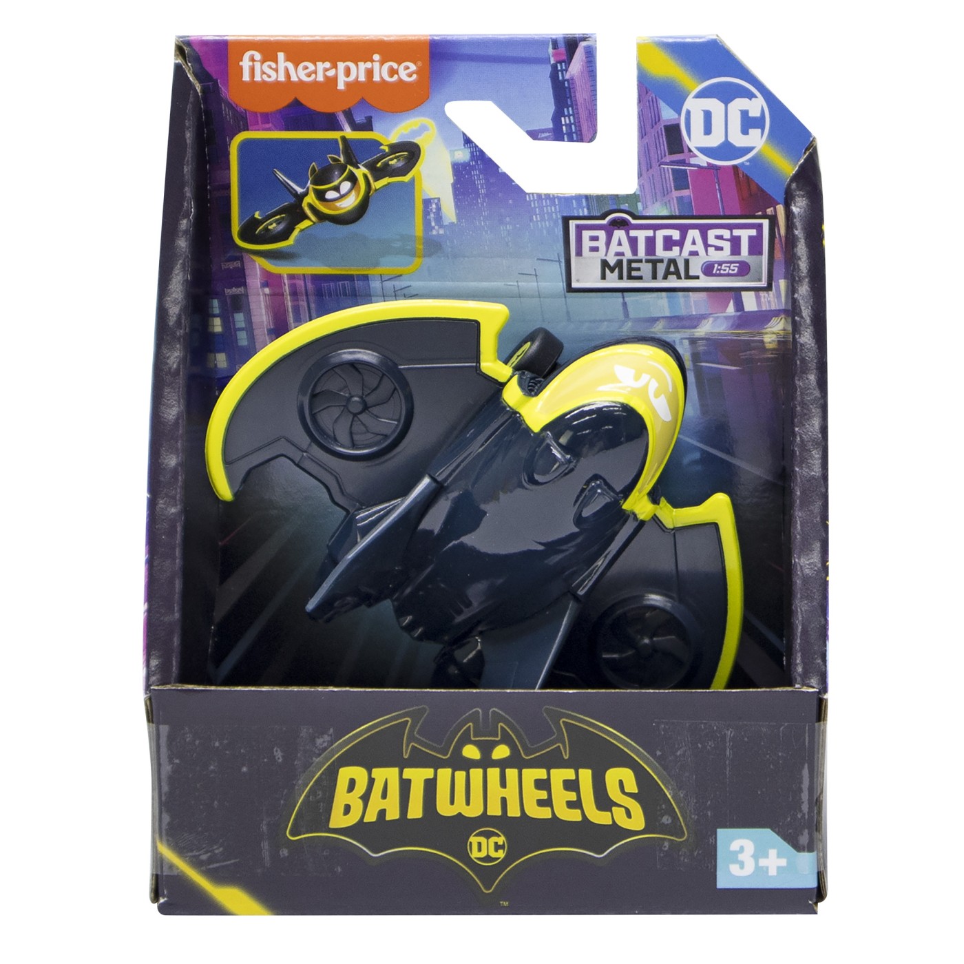 Jucării și jocuri - FISHER PRICE BATWHEELS MASINUTA METALICA AVIONUL BATWING 1:55