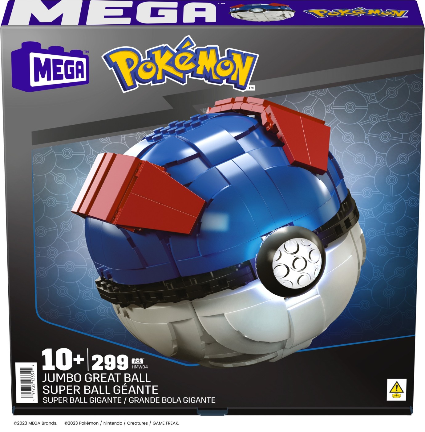 Jucării și jocuri - POKEMON MEGA CONSTRUX BILA JUMBO
