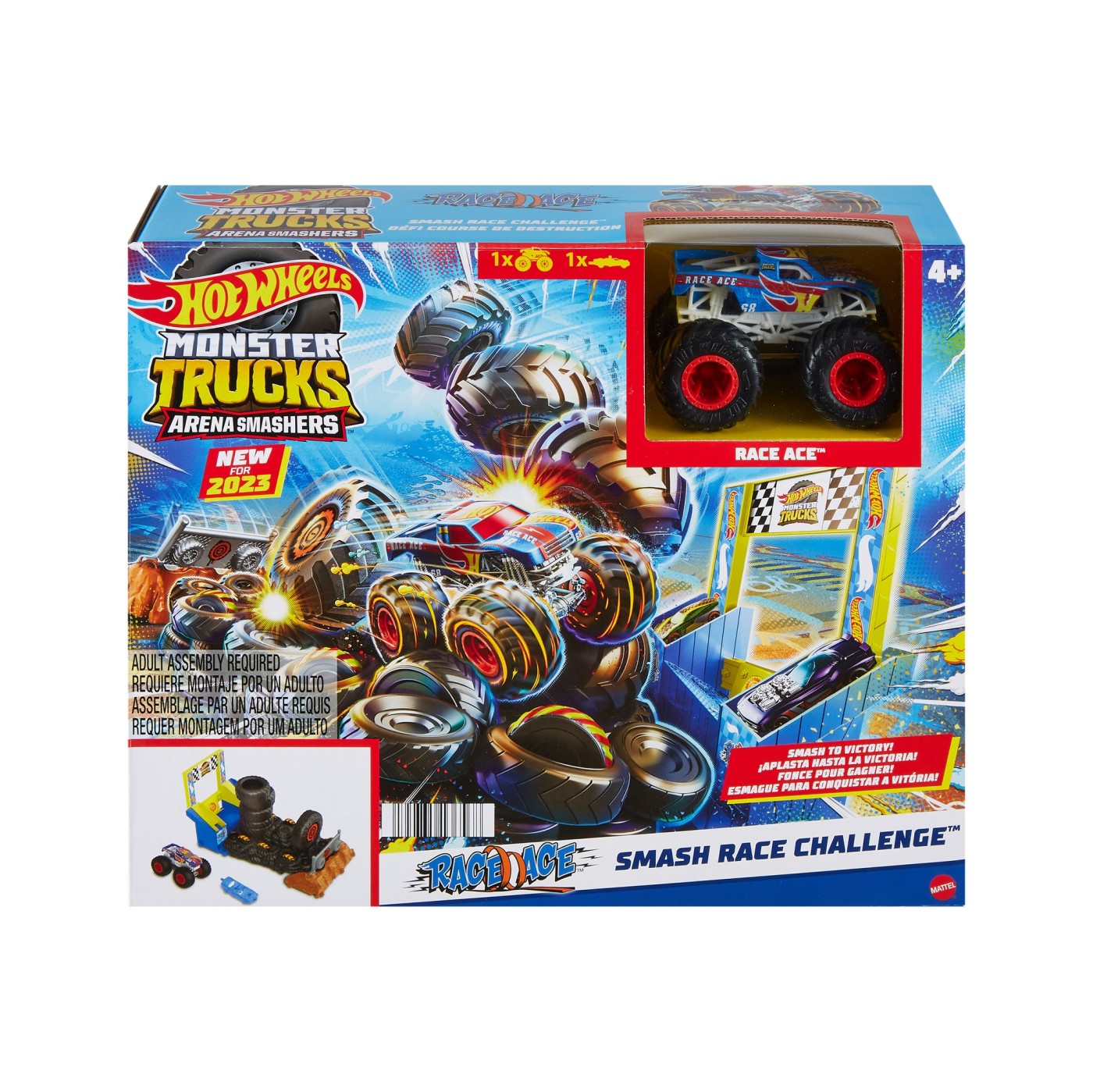 Jucării și jocuri - HOT WHEELS MONSTER TRUCKS ENTRY CHALLENGE ARENA SMASHERS PROVOCAREA SMASH RACE