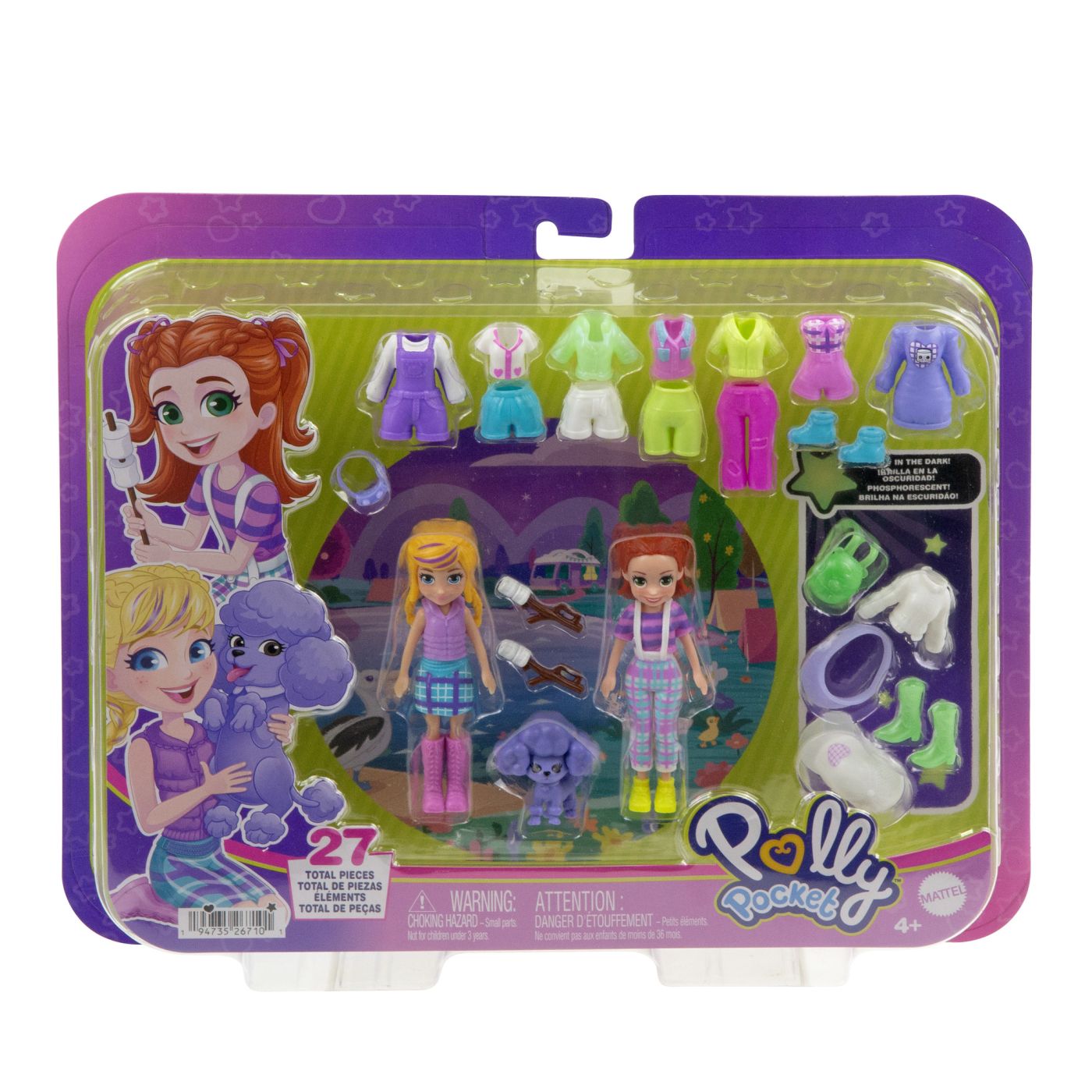 Jucării și jocuri - POLLY POCKET SET 2 PAPUSI SI ACCESORII 27 PIESE