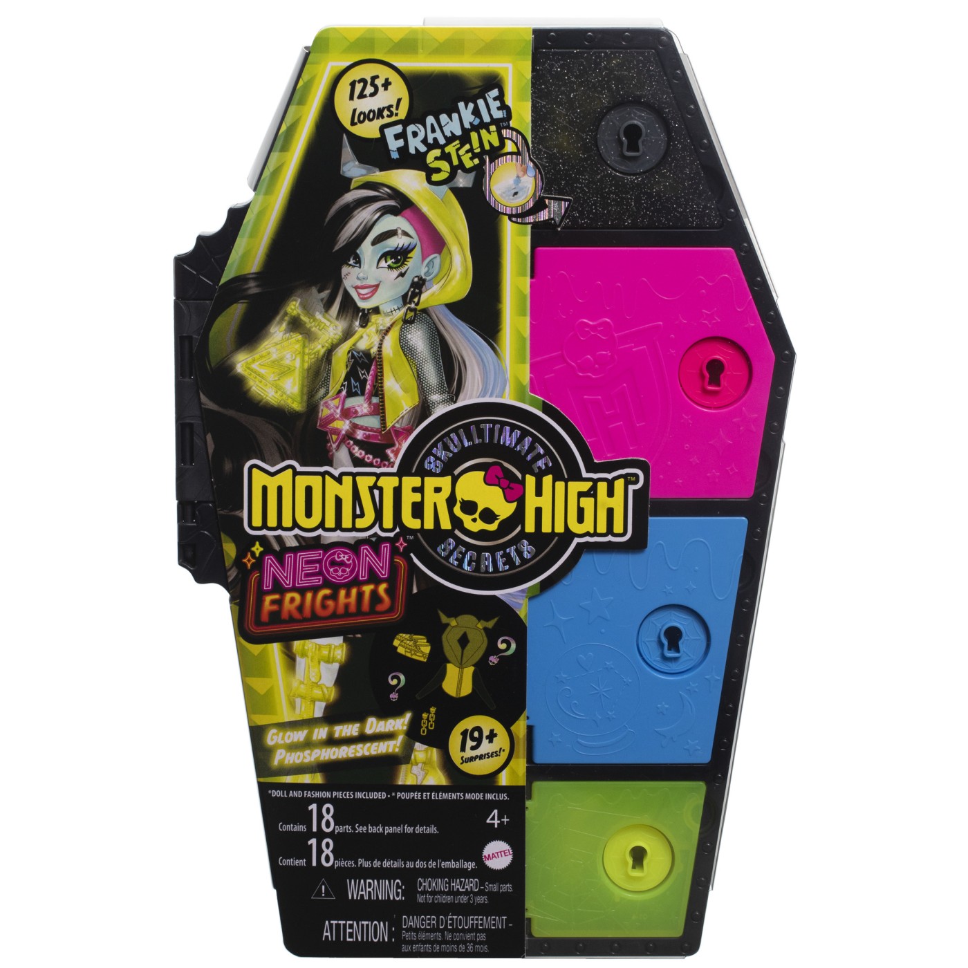 Jucării și jocuri - MONSTER HIGH NEON FRIGHTS PAPUSA FRANKIE STEIN