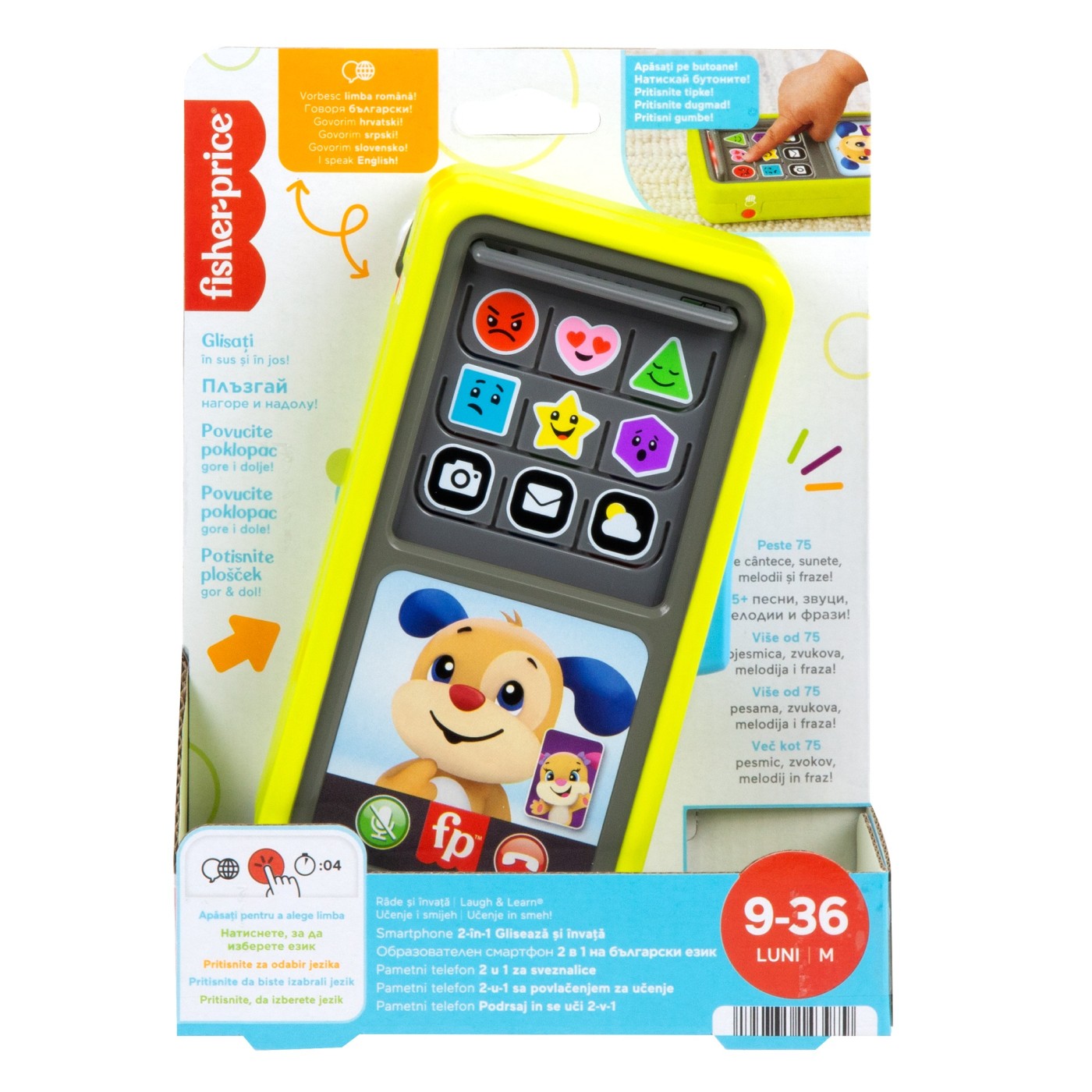 Jucării și jocuri - FISHER PRICE LAUGH&LEARN 2IN1 SMARTPHONE IN LIMBA ROMANA