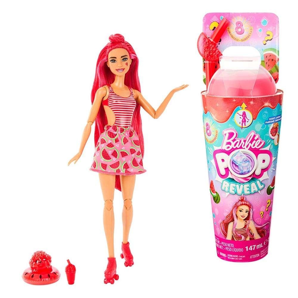 Jucării și jocuri - BARBIE POP REVEAL PAPUSA BARBIE WATERMELON