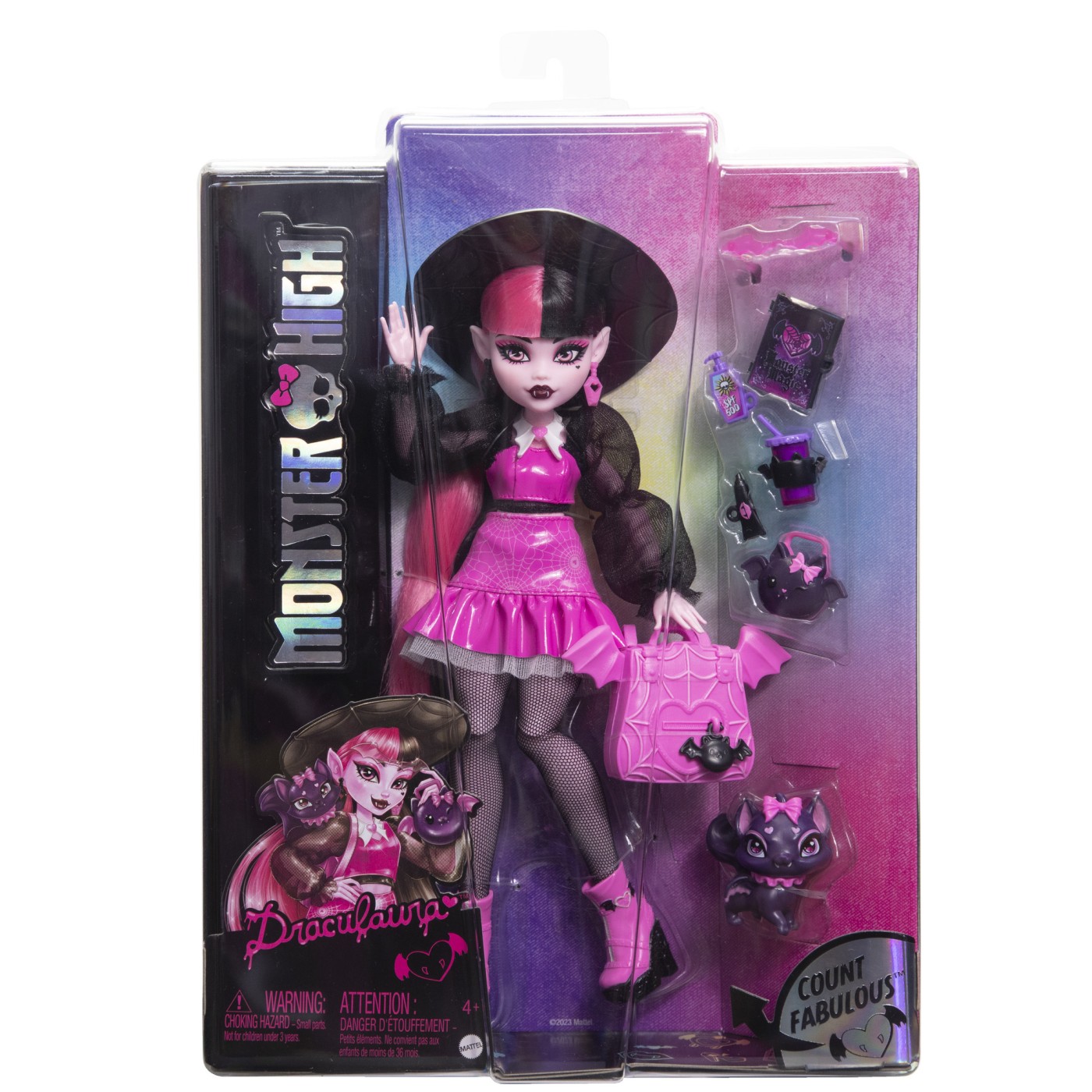 Jucării și jocuri - MONSTER HIGH PAPUSA DRACULAURA SI ANIMALUTUL COUNT FABULOUS