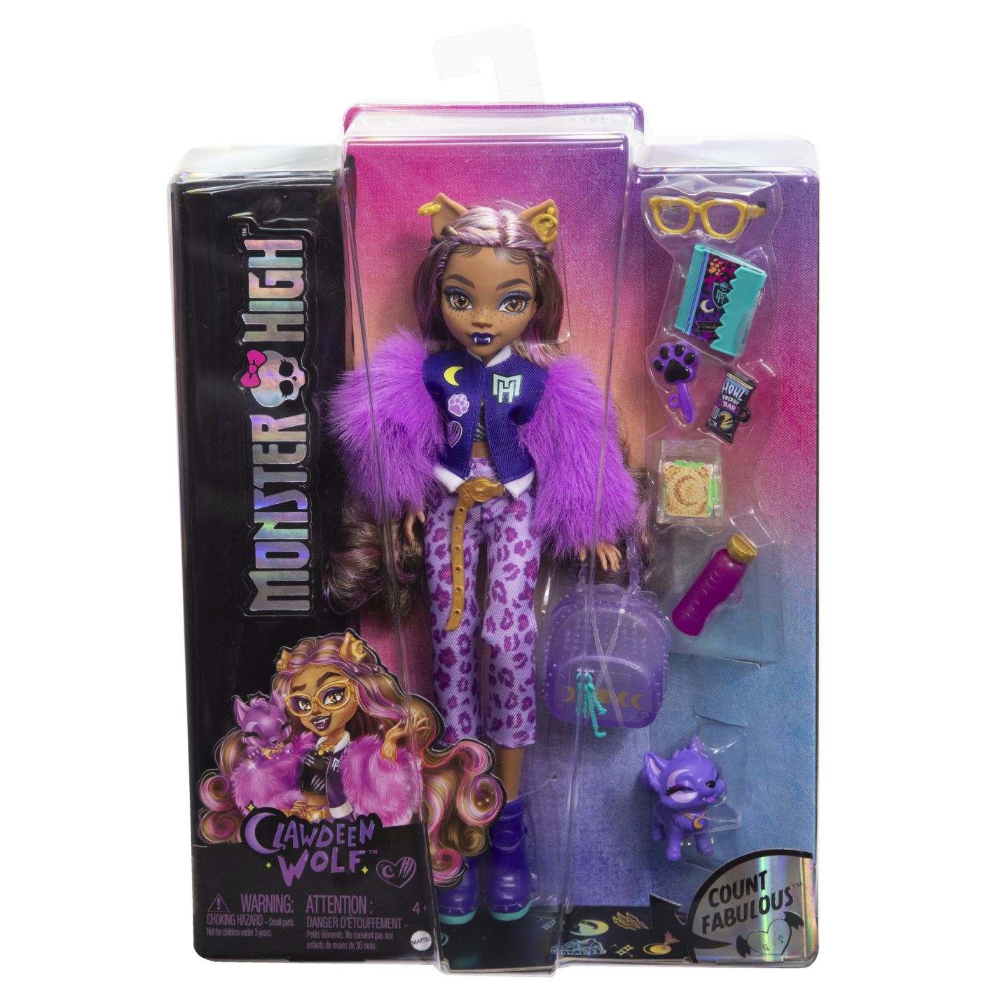 Jucării și jocuri - MONSTER HIGH PAPUSA CLAWDEEN WOLF SI CATELUL CRESCENT