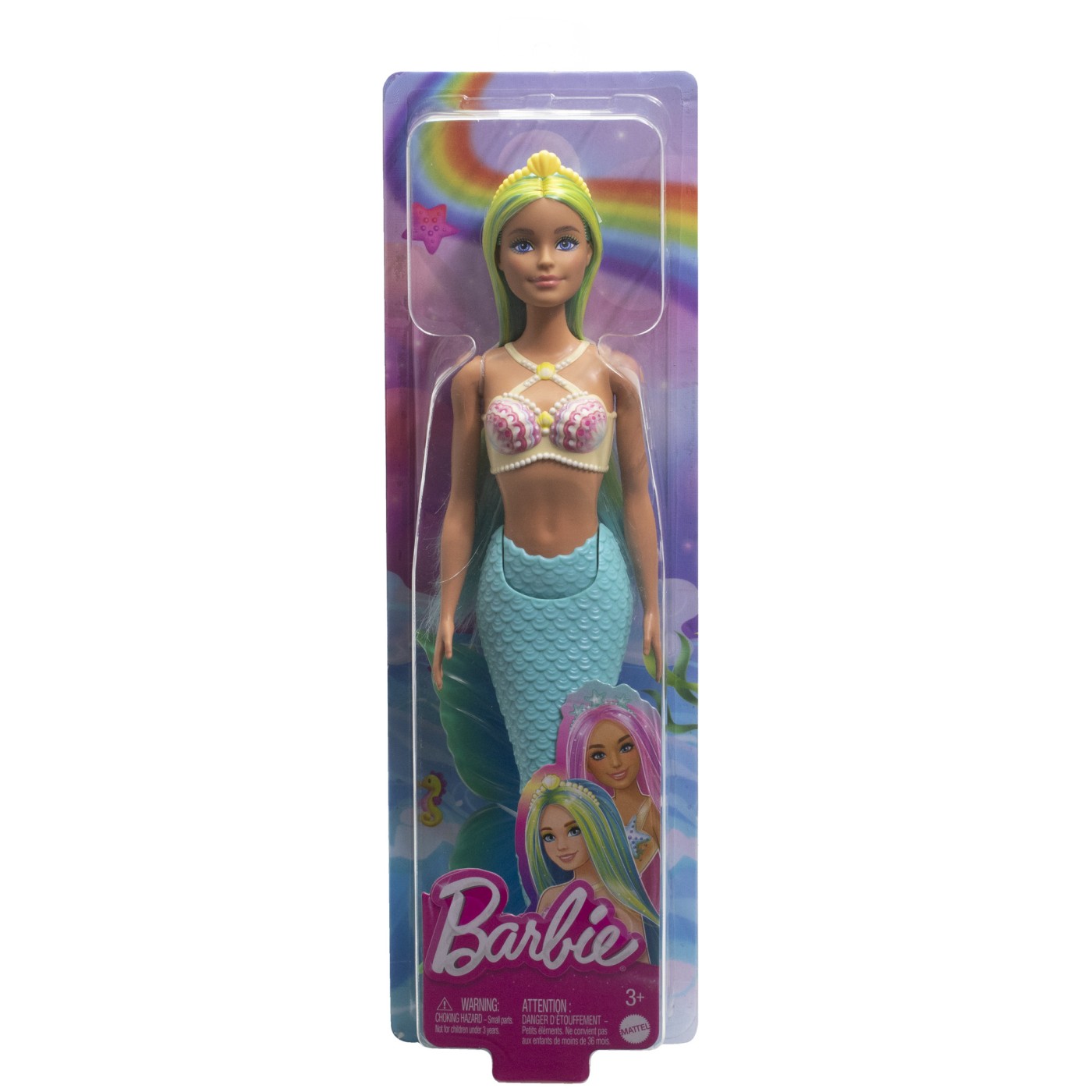 Jucării și jocuri - BARBIE DREAMTROPIA PAPUSA SIRENA CU CORSET GALBEN SI COADA ALBASTRA