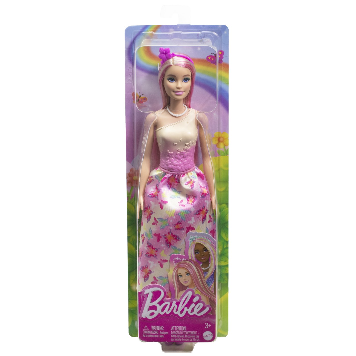 Jucării și jocuri - BARBIE PAPUSA BARBIE CU PARUL BLOND SI ROZ