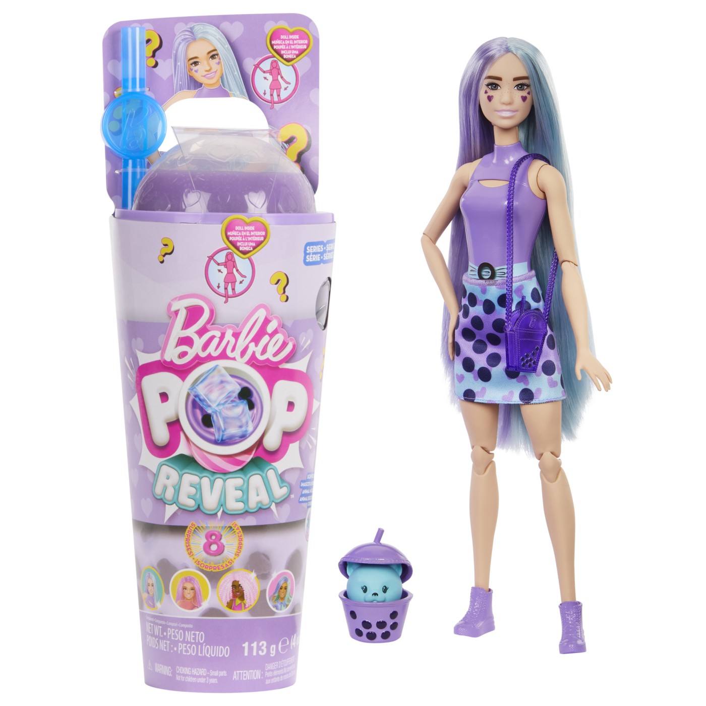 Jucării și jocuri - BARBIE POP REVEAL BUBBLE TEA PAPUSA BARBIE TARO MILK