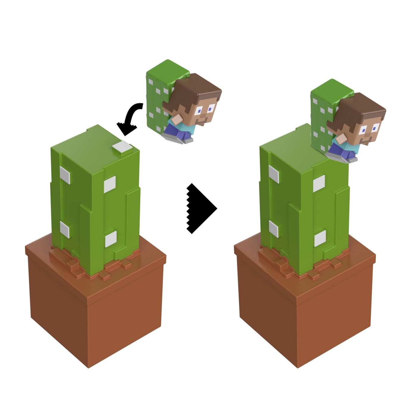 Minecraft mini mode set explorare miniera cactus copii cu varsta peste 6 ani [4]