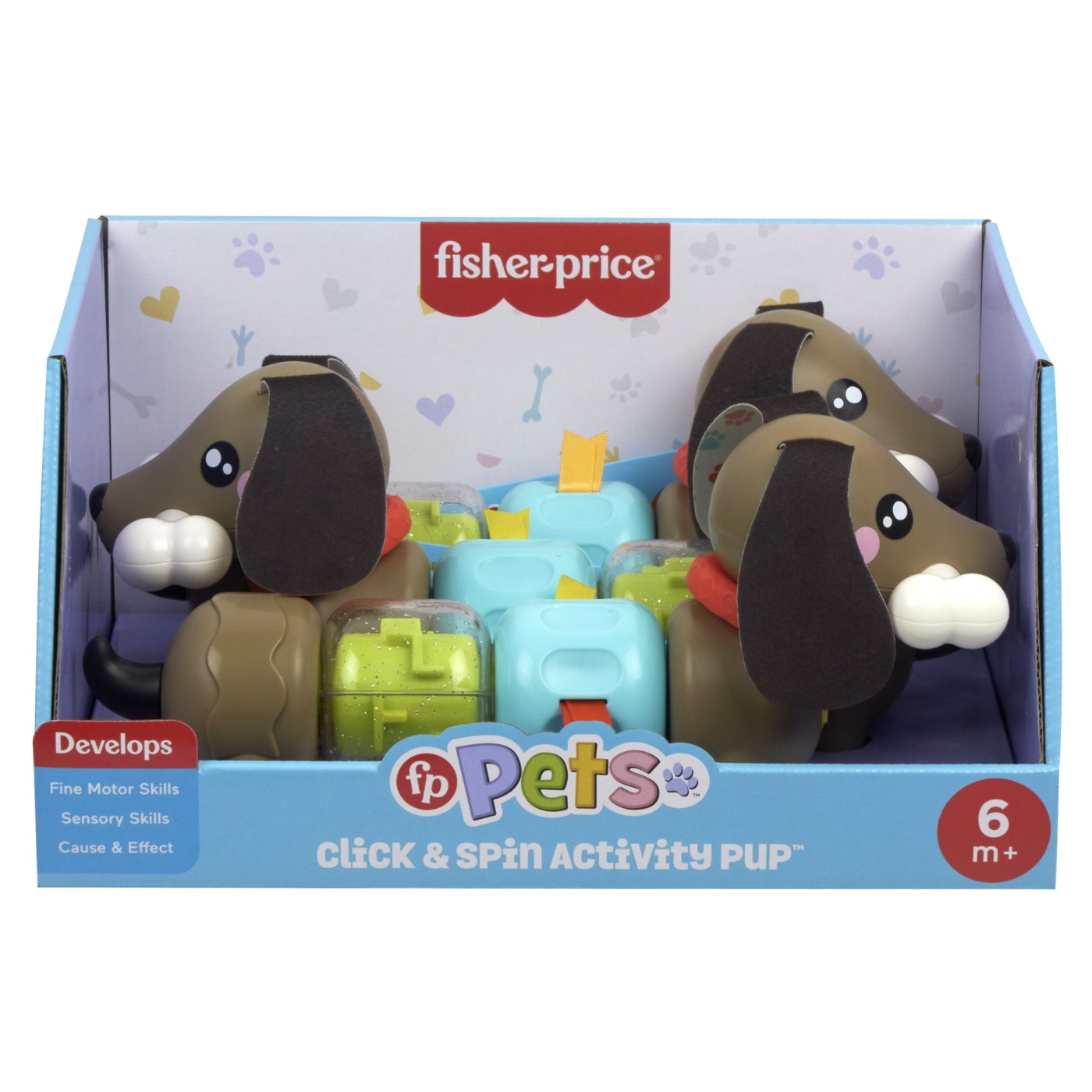 Jucării pentru bebeluși - FISHER PRICE JUCARIE CATELUS DE ACTIVITATE PENTRU BEBELUSI CLICK AND SPIN