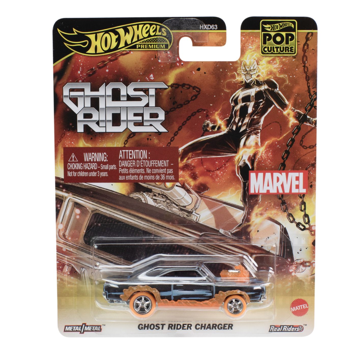 Jucării și jocuri - HOT WHEELS POP CULTURE MASINUTA METALICA GHOST RIDER SCARA 1:64