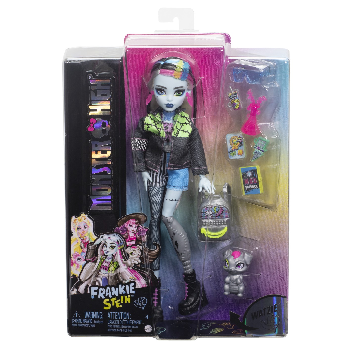 Jucării și jocuri - MONSTER HIGH PAPUSA FRANKIE STEIN SI ANIMALUT WATZIE