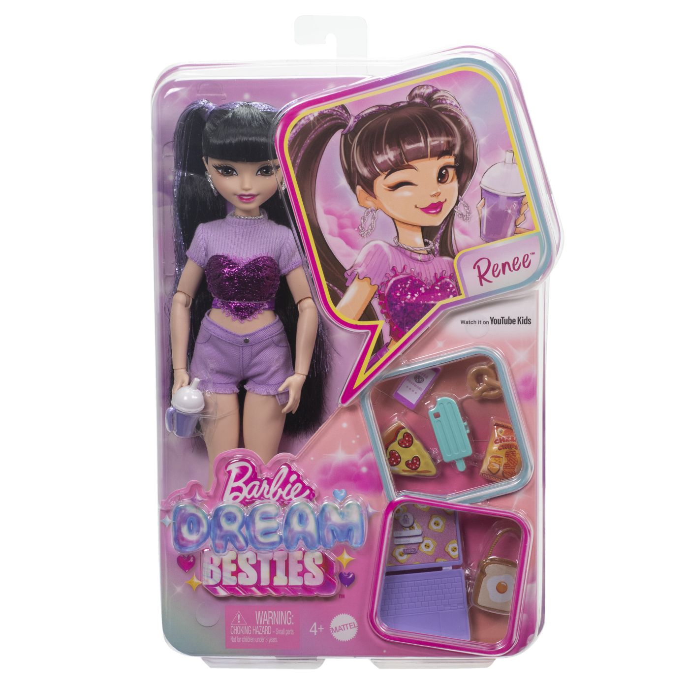 Jucării și jocuri - BARBIE DREAM BESTIES PAPUSA RENEE CU ACCESORII
