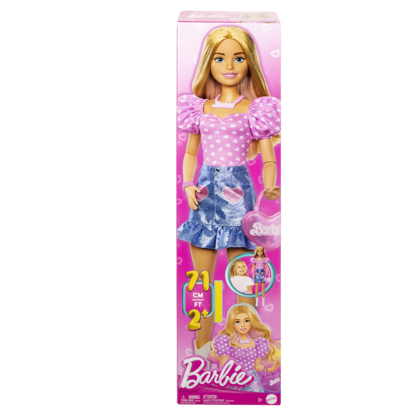 Jucării și jocuri - BARBIE PAPUSA BARBIE BLONDA 71CM