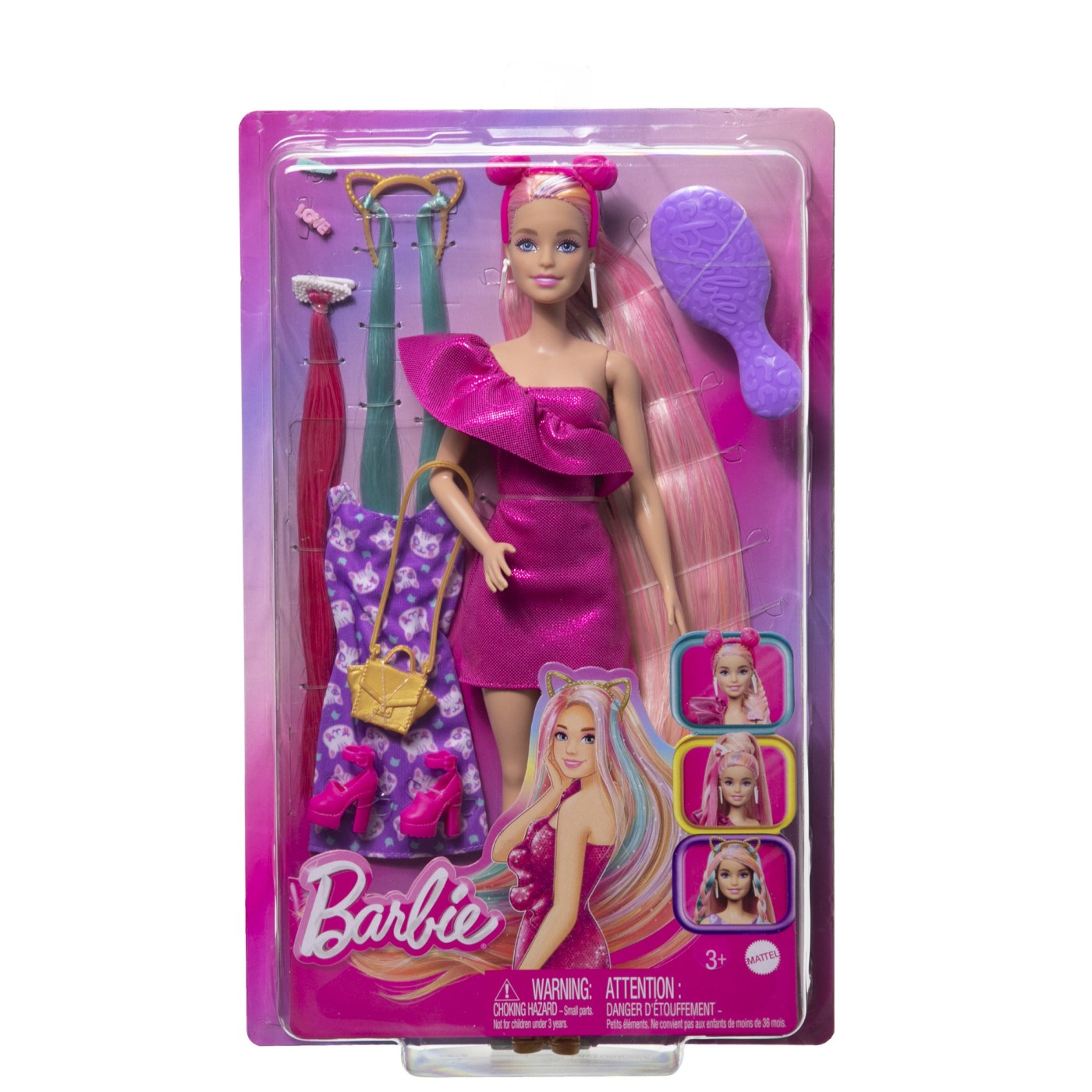 Jucării și jocuri - BARBIE PAPUSA BARBIE FUN AND FANCY HAIR