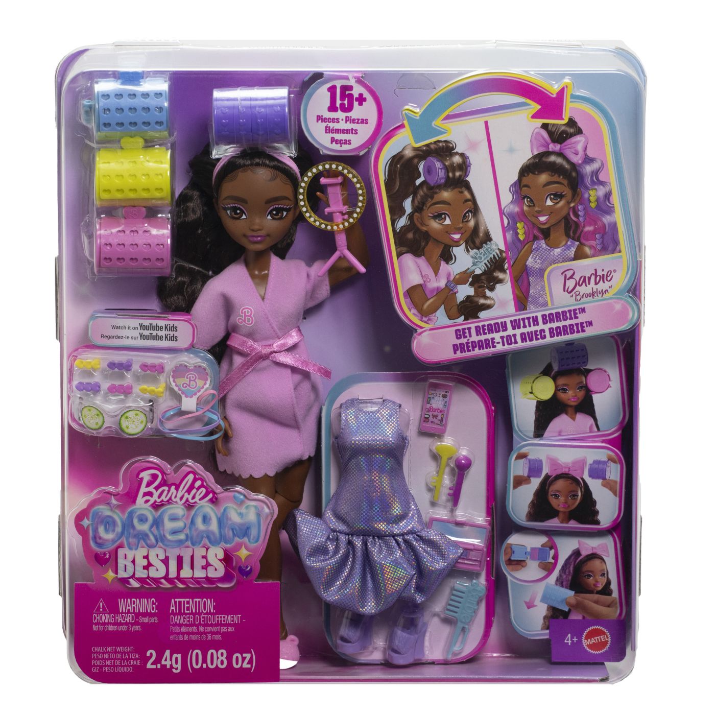 Jucării și jocuri - BARBIE DREAM BESTIES SET PAPUSA BARBIE BROOKLYN PREGATESTE-TE CU BARBIE