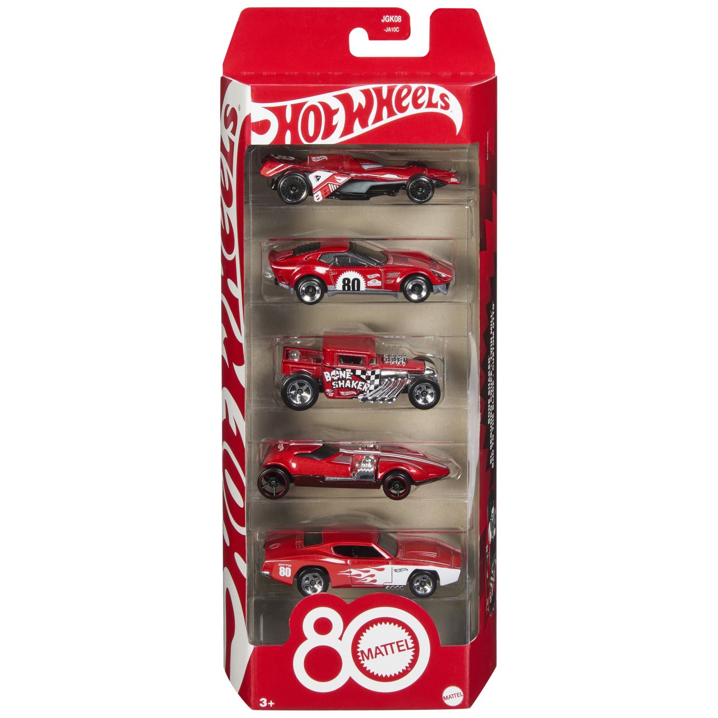 Jucării și jocuri - HOT WHEELS SET 5 MASINUTE METALICE ANIVERSARE 80 DE ANI SCARA 1 LA 64