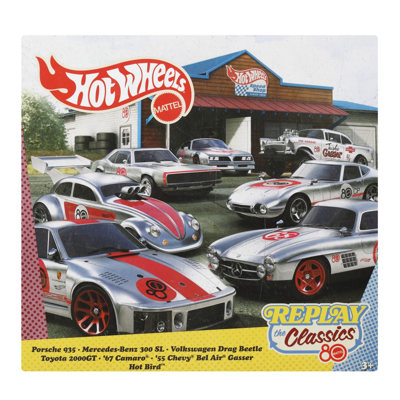 Jucării și jocuri - HOT WHEELS REPLAY THE CLASSIC SET 7 MASINUTE METALICE SCARA 1 LA 64