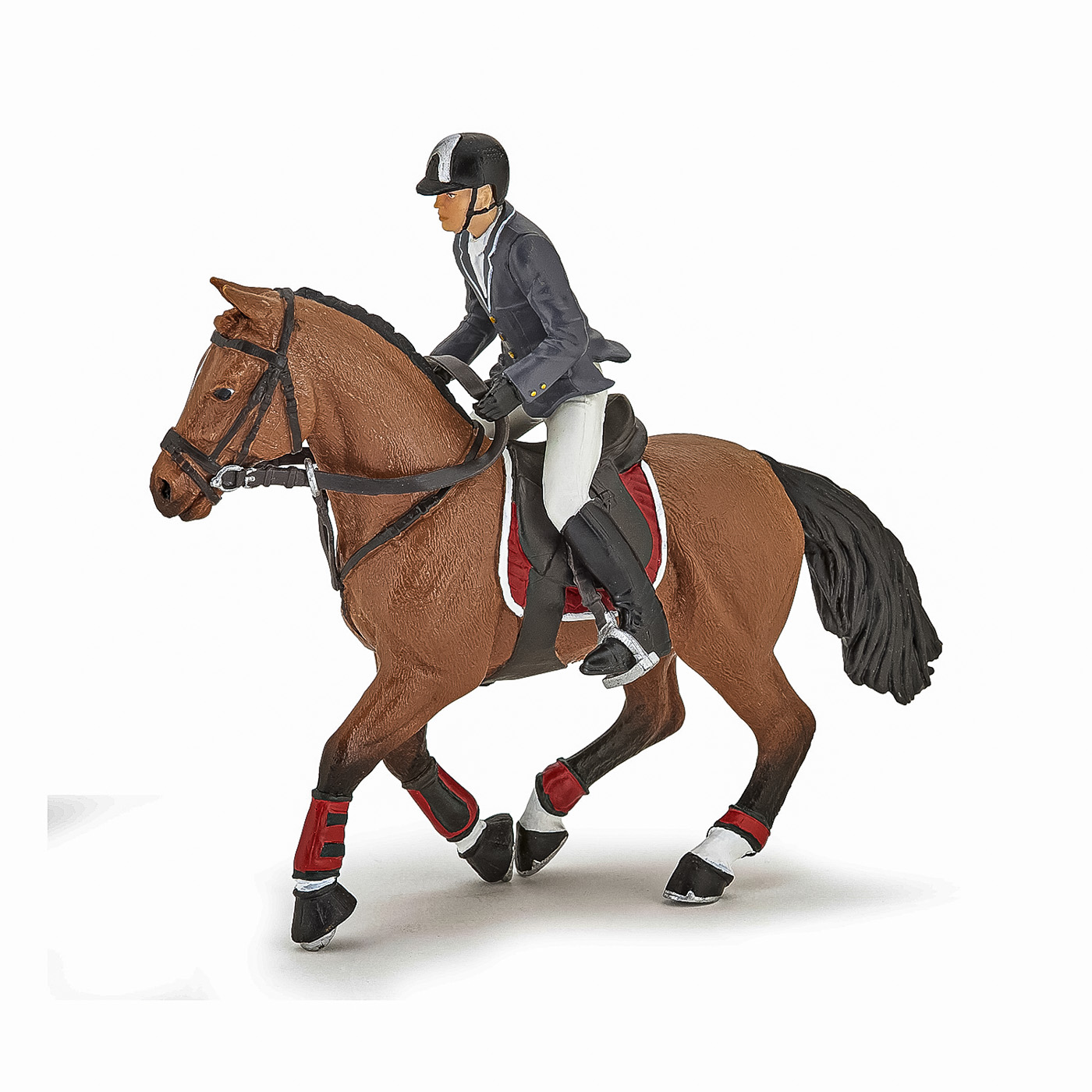 Jucării și jocuri - PAPO FIGURINA CAL COMPETITIE CU JOCHEU