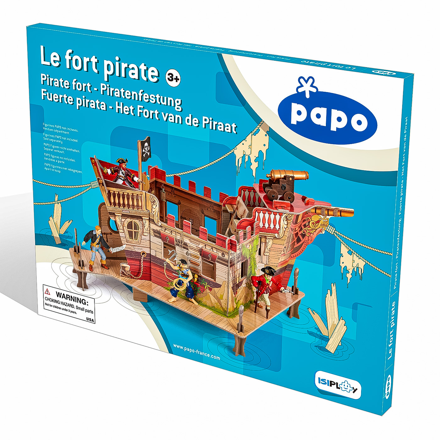 Jucării și jocuri - PAPO FIGURINA PUZZLE 3D CORABIE PIRATI