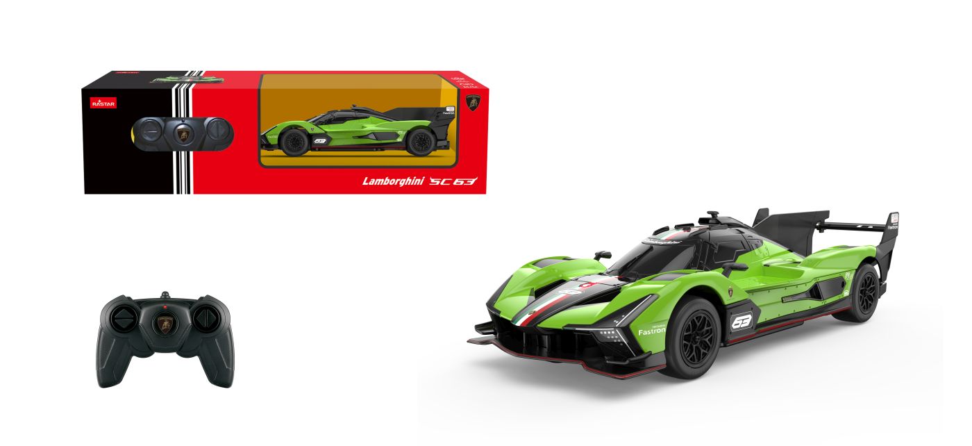 Masinuțe cu telecomandă - MASINA CU TELECOMANDA LAMBORGHINI SC 63 SCARA 1 LA 24