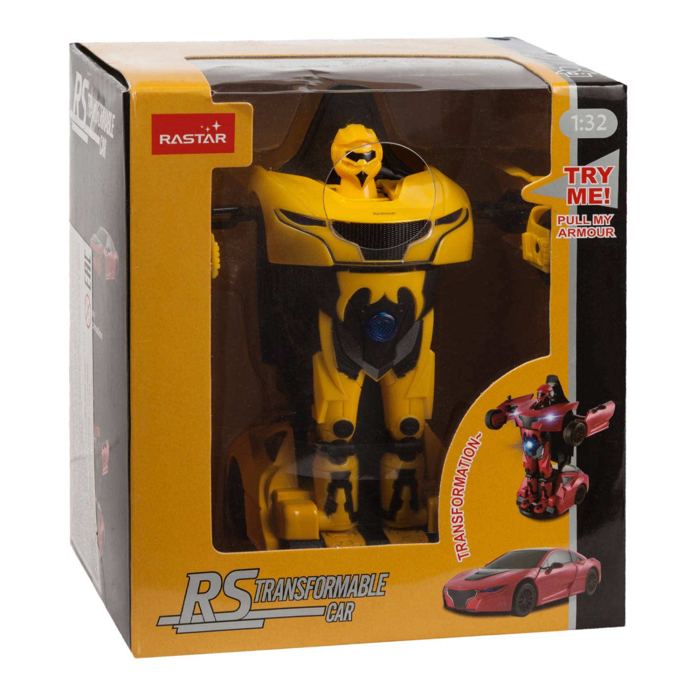 Jucării și jocuri - MASINUTA METALICA CONVERTIBILA RS GALBENA CU SCARA 1 LA 32