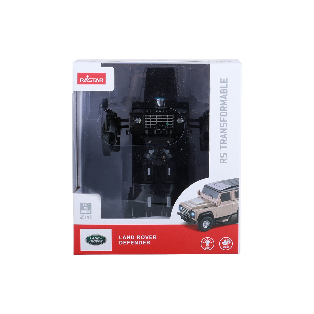 Jucării și jocuri - MASINUTA METALICA CONVERTIBILA LAND ROVER DEFENDER NEGRU CU SCARA 1 LA 32