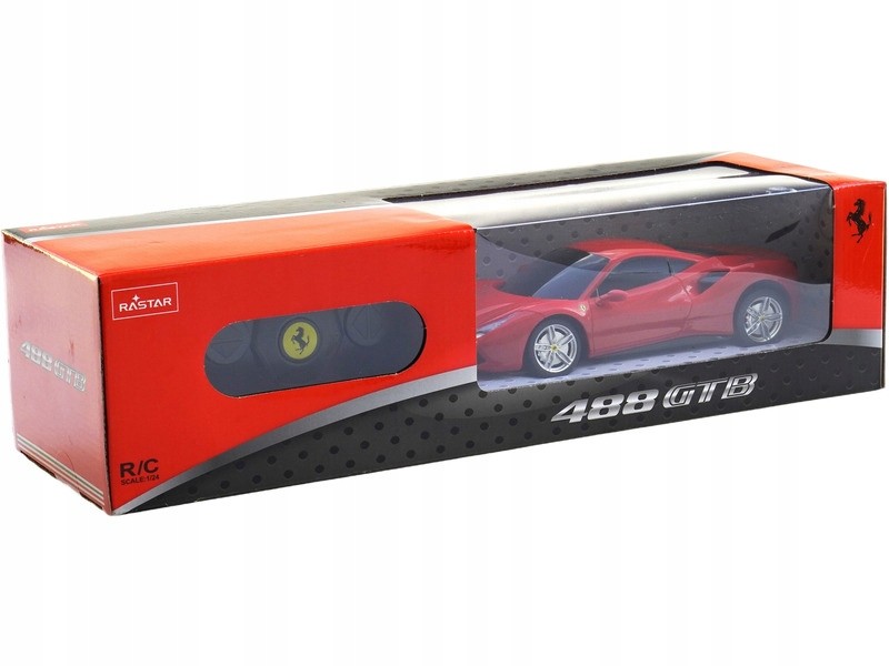 Masinuțe cu telecomandă - MASINA CU TELECOMANDA FERRARI 488 GTB ROSU SCARA 1 LA 24
