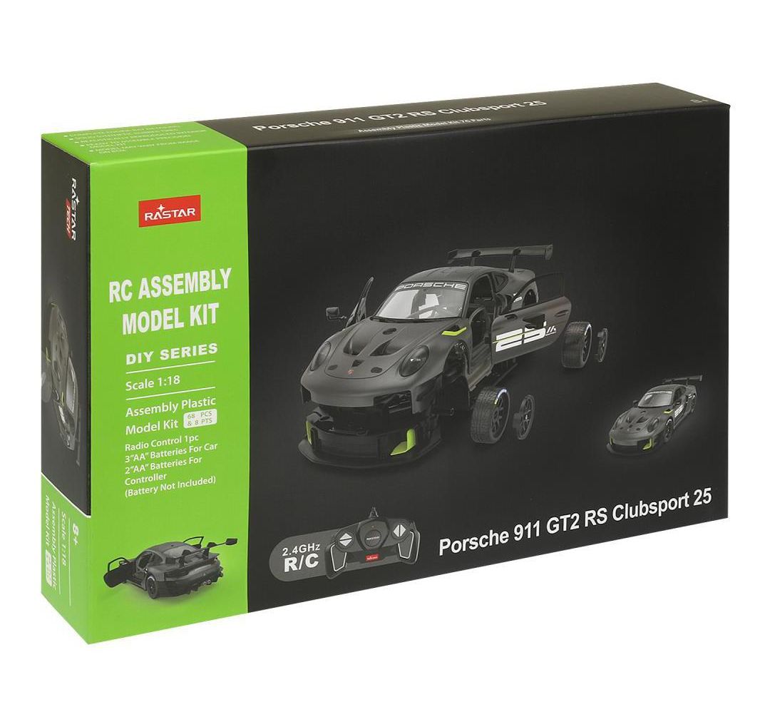 Masinuțe cu telecomandă - MASINUTA CONSTRUIBILA CU TELECOMANDA PORSCHE 911 GT2 RS CLUBSPORT 25 SCARA 1 LA 18