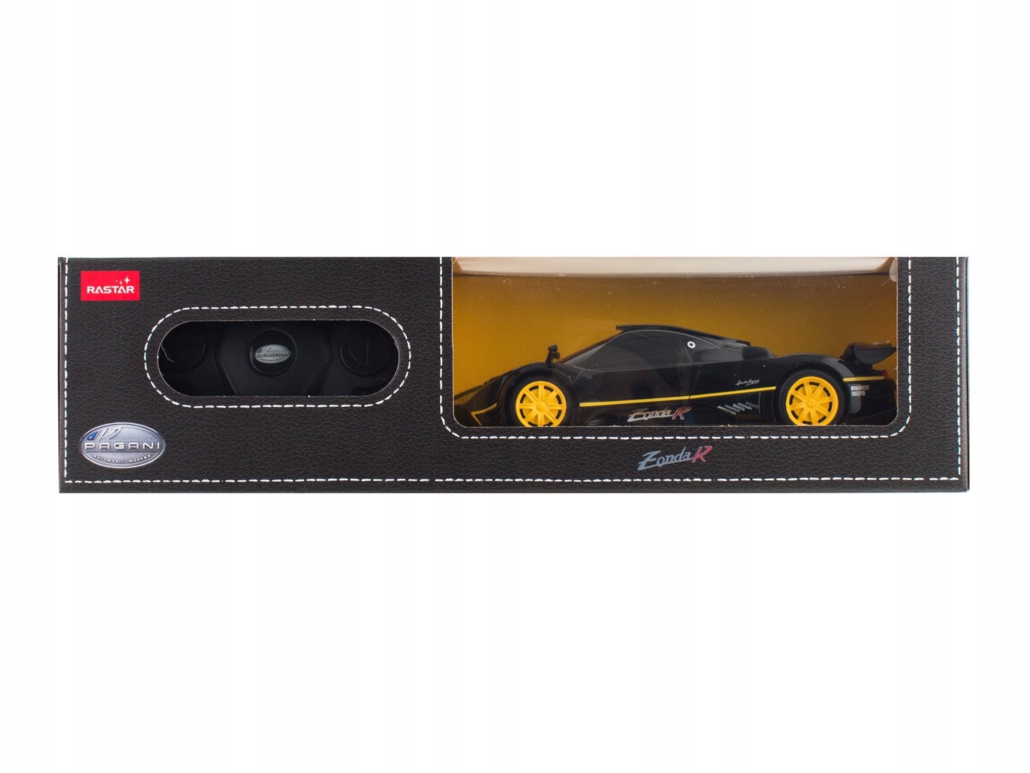 Masinuțe cu telecomandă - MASINA CU TELECOMANDA PAGANI ZONDA R NEGRU CU SCARA 1 LA 24