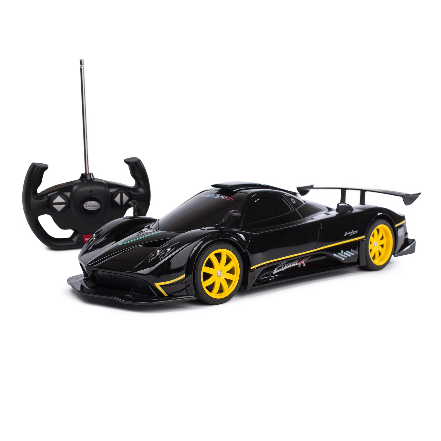 Jucării și jocuri - MASINA CU TELECOMANDA PAGANI ZONDA R NEGRU CU SCARA 1 LA 14