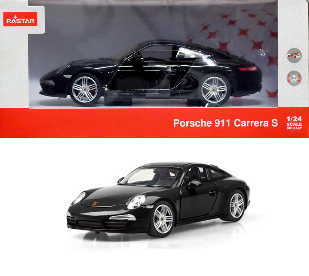 Jucării și jocuri - MASINUTA METALICA PORSCHE 911 NEGRU SCARA 1 LA 24