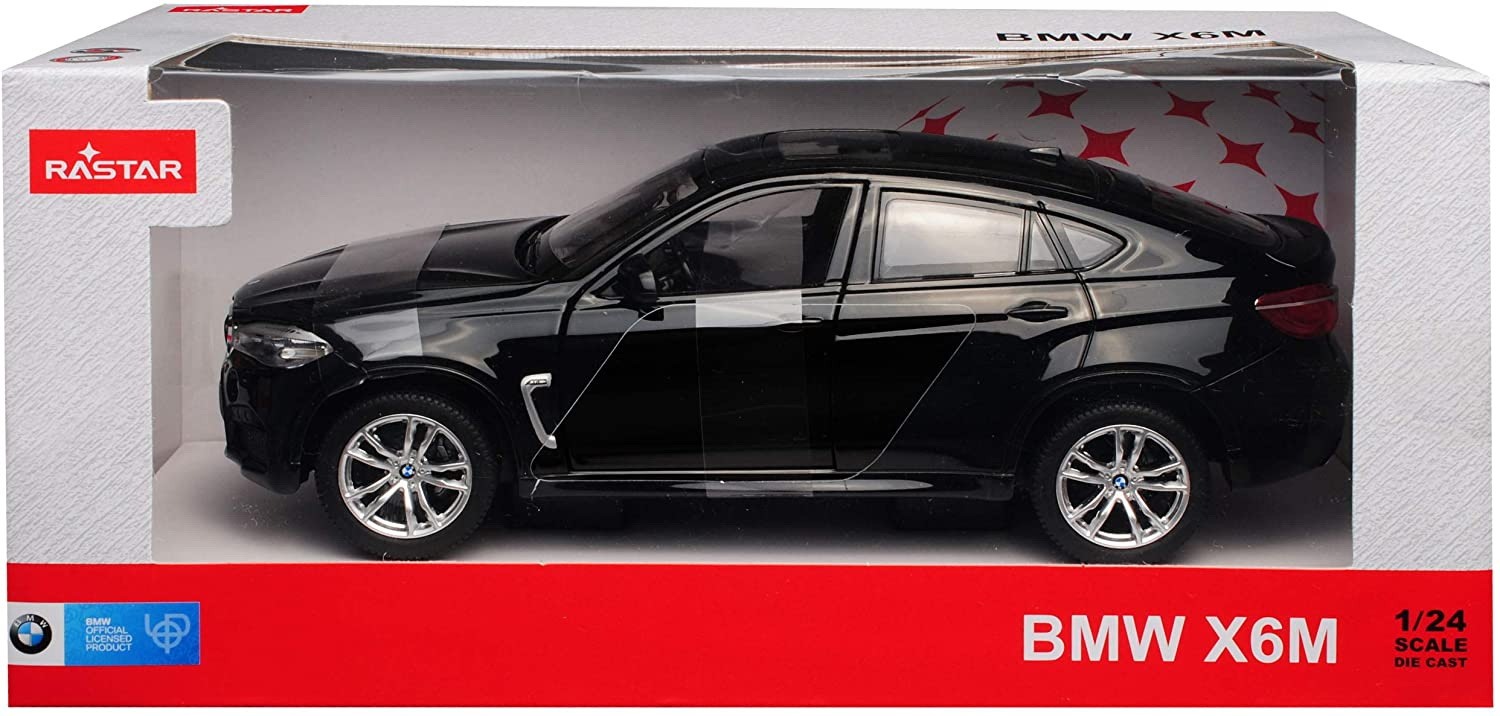 Jucării și jocuri - MASINUTA METALICA BMW X6M NEGRU SCARA 1 LA 24