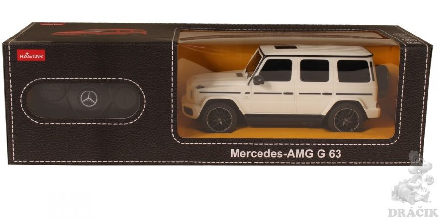 Jucării și jocuri - MASINA CU TELECOMANDA MERCEDES-BENZ G63 ALB SCARA 1 LA 24