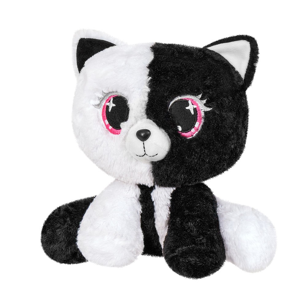 Jucării și jocuri - PLUS PISICA NEGRU CU ALB 25CM