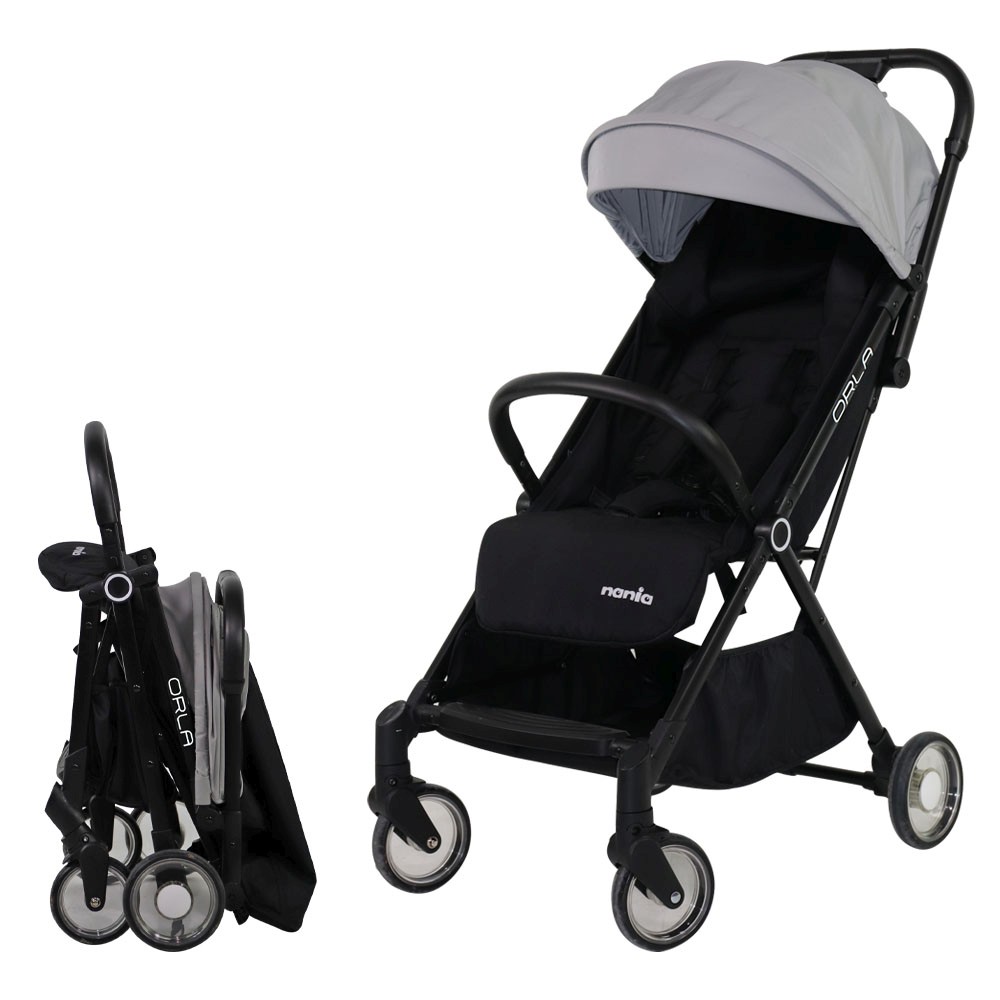 Cărucioare - CARUCIOR SPORT NANIA, ORLA, GREY/BLACK