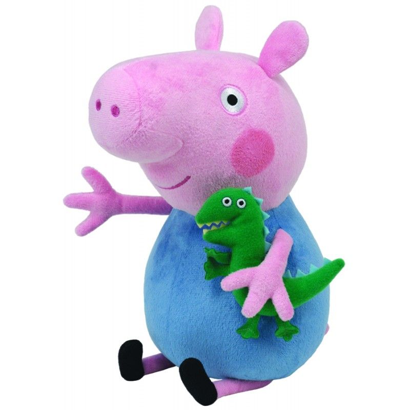 Jucării și jocuri - PLUS TY 28CM BEANIE BABIES PEPPA PIG GEORGE