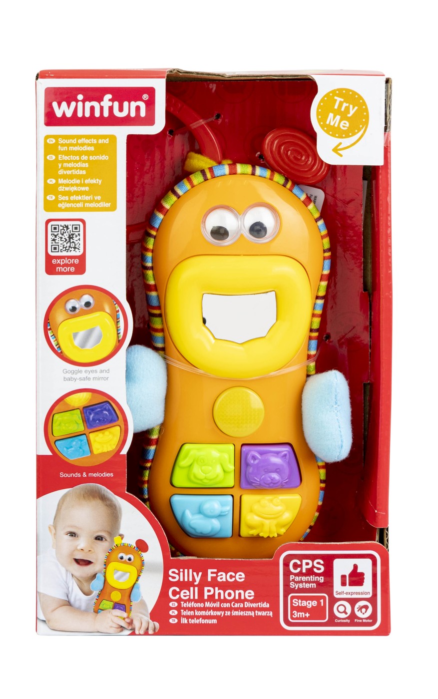 Jucării pentru bebeluși - WINFUN TELEFON CU FATA AMUZANTA